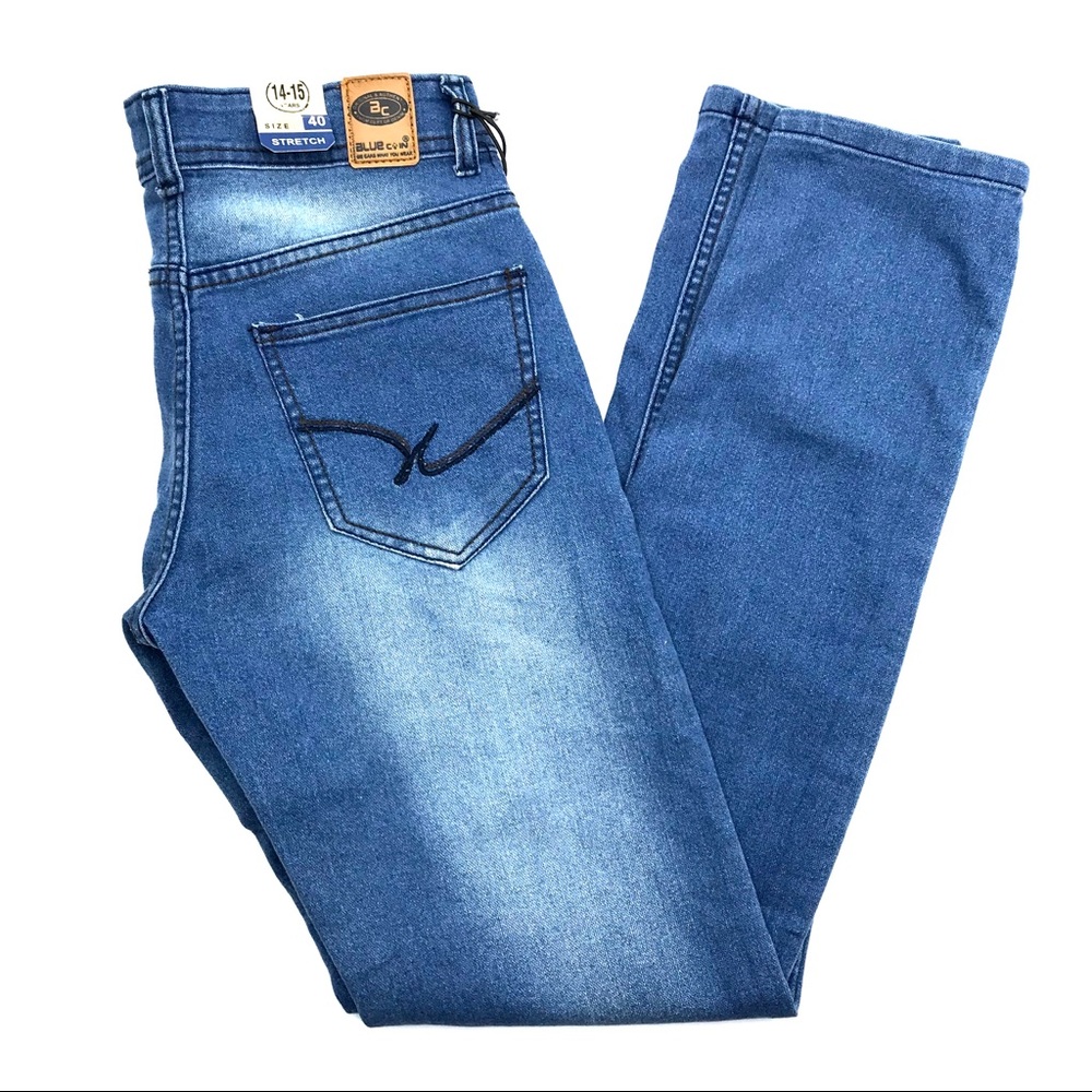 Blue Coin Women’s Jeans, Size 40, 14-15 Years, NWT - Picture 3 of 4
